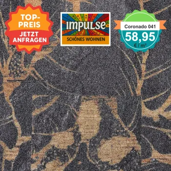 Alt-Text: Farb- und Strukturmuster von Girloon Coronado 041 – strapazierfähiger Objektvelours